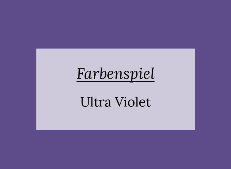 Farbe des Jahres 2018: Ultra Violet