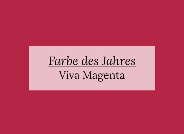 Farbe des Jahres 2023: Viva Magenta